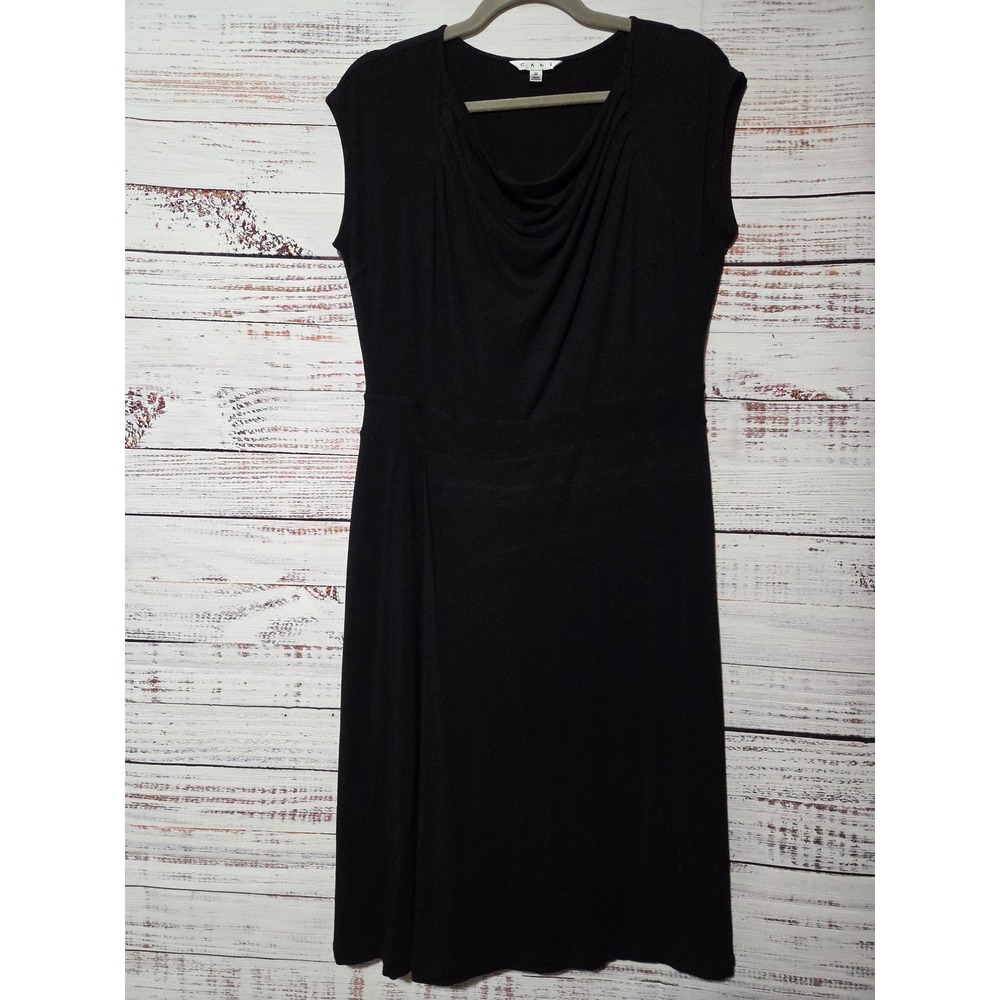 Cabi Black Cowl Neck Sleeveless Midi Dress Style 121 Size M